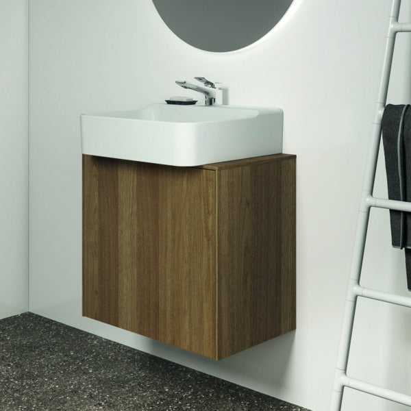 Ideal Standard Conca Waschtischunterschrank Eiche geflammt 602 mm mit Auszug und Push-Open