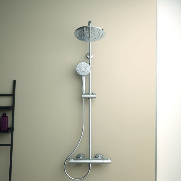 Ideal Standard Duschsystem Ceratherm T50 mit Brausethermostat und 1750 mm Schlauch in Chrom
