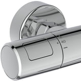IDEAL STANDARD Duschsystem Ceratherm T25 mit Badethermostat, runder Kopfbrause und Handbrause in Chrom