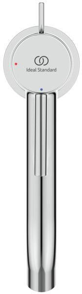 Ideal Standard Ceraline Nuovo Waschtischarmatur 135 mm mit Ablaufgarnitur und BlueStart, Chrom