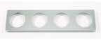 für 4-Loch-Rosette (83 x 332 mm), chrom