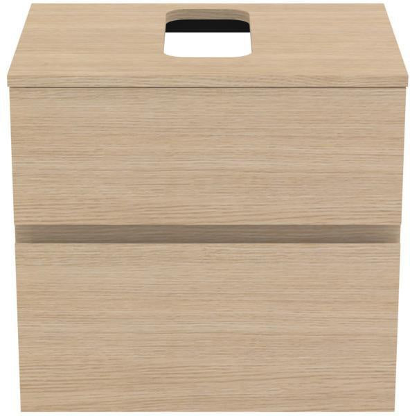 Ideal Standard Finesse Waschtischunterschrank 602 mm, 2 Auszüge, Greige matt, wandhängend