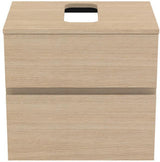 Ideal Standard Finesse Waschtischunterschrank 602 mm, 2 Auszüge, Greige matt, wandhängend