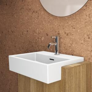 Ideal Standard Halbeinbau-Waschtisch Extra 500x420mm Weiß mit Überlauf und 1 Hahnloch