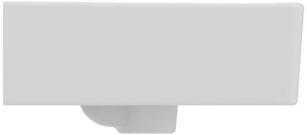 Ideal Standard Handwaschbecken Connect Cube, 1 Hahnloch, mit Überlauf, 400x360x160 mm, Weiß