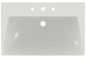 Ideal Standard Säulenwaschtisch Tipo-Z 740x470x900 mm Schwarz mit 3 Hahnlöchern und Überlauf
