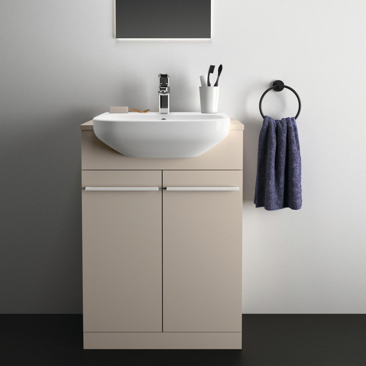 Ideal Standard i.life Möbelgriff 267 mm Schwarz matt für Unterschränke