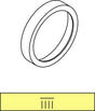 Ideal Standard Dekorring mit Symbol Kopfbrause – Chrom, serienübergreifend