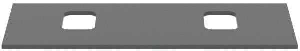 IDEAL STANDARD i.life B Waschtischplatte 1202x507x18 mm Weiß matt – 2 Ausschnitte