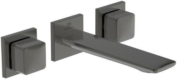 Ideal Standard Conca Wand-Waschtischarmatur, zweigriffig, Ausladung 180 mm, Brushed Gold