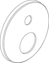 IDEAL STANDARD Rosette rund gewölbt für Easy-Box, Chrom glänzend, A960896AA