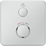 Ideal Standard Ceratherm C25 Brausethermostat Unterputz Chrom Rosette 163x163 mm