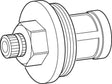 Ideal Standard IS Kopfbrausehalterung komplett – Chrom-Brausehalter für Duschsysteme