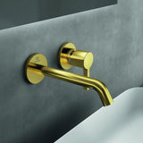 Ideal Standard Joy Wand-Waschtischarmatur in Brushed Gold, 180 mm Auslauf, runde Rosette