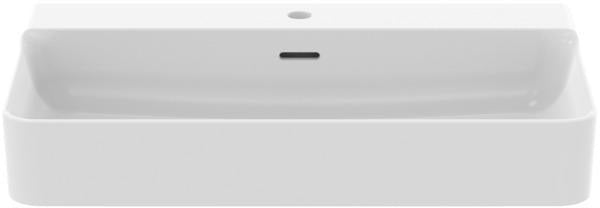 Ideal Standard Conca Aufsatzwaschtisch 800x450x165mm, 1 Hahnloch, mit Überlauf, geschliffen Weiß