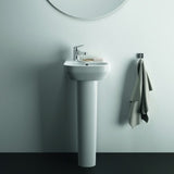 Ideal Standard i.life A Handwaschbecken 350x300x115 mm Weiß, 1 Hahnloch links, mit Überlauf