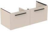 Ideal Standard i.life B Möbel-Set 160 cm – 2 Auszüge, 1 offenes Fach, Gr. Schwarz, Weiß matt