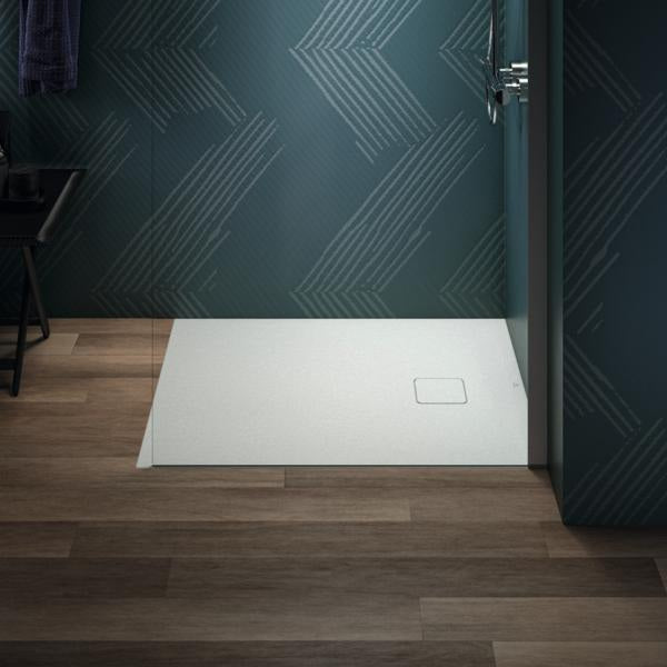 Ideal Standard Ultra Flat Evo Rechteck-Brausewanne 1000x800x35 mm Seidenweiß