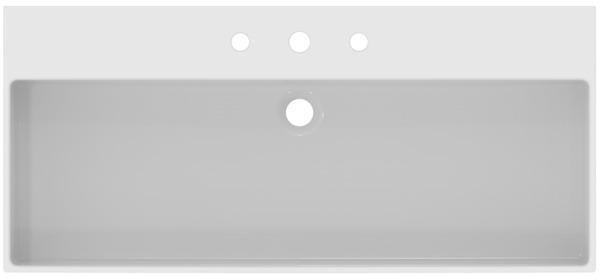 Ideal Standard Waschtisch Extra 1015 mm geschliffen Weiß mit 3 Hahnlöchern und Überlauf