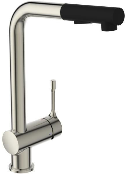 Ideal Standard Ceralook Küchenarmatur mit herausziehbarer Handbrause und hohem Auslauf, Chrom