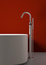 IDEAL STANDARD Joy Freistehende Wannenarmatur mit Stick-Handbrause 190mm in Brushed Gold