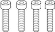 Ideal Standard Zylinderschraube M4x20 Innensechskant – Ersatzteil A962268NU