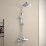 Ideal Standard Duschsystem Ceratherm T50 mit 250 mm Kopfbrause und Thermostat in Chrom