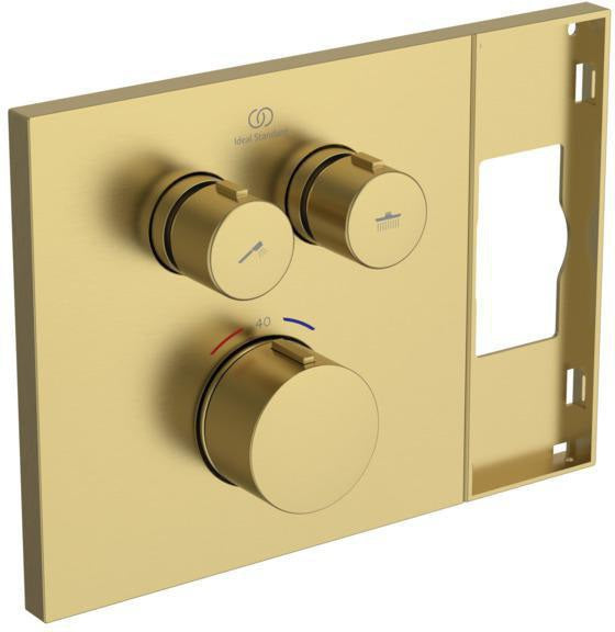 Ideal Standard Ceratherm Navigo Solos Brausethermostat Armaturen-Paket 02 CTherm, KB, HB Brushed Gold