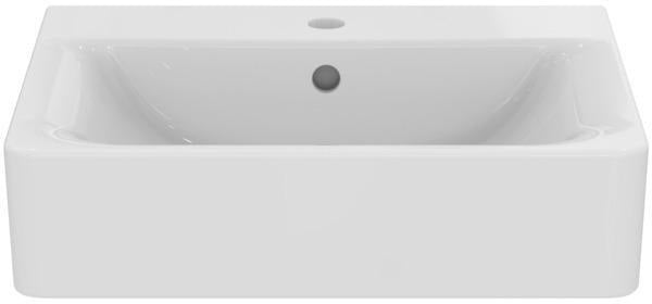 Ideal Standard Connect Cube Waschtisch 550x460mm, 1 Hahnloch, mit Überlauf, Weiß