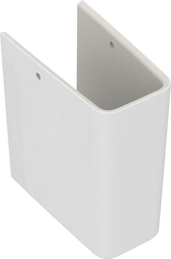 IDEAL STANDARD Halbsäule Strada II in Weiß – Feinfeuerton mit Befestigung, 170 x 285 x 337 mm