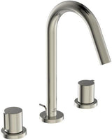 Ideal Standard Joy 3-Loch Waschtischarmatur in Brushed Gold mit Ablaufgarnitur, 127 mm Ausladung