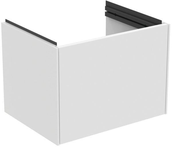 IDEAL STANDARD Conca Möbelwaschtischunterschrank 500 mm, 1 Auszug, Weiß Matt – Wandhängend mit Push-Open und Softclose