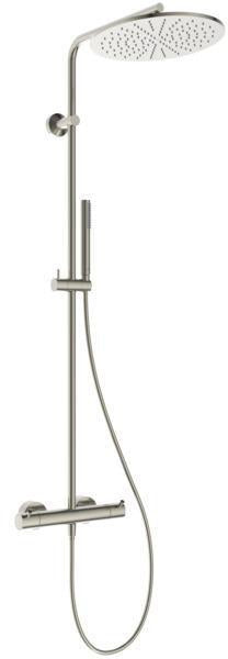 Ideal Standard Ceratherm T125 Duschsystem mit Badethermostat, Pin-Griffen und 300 mm Regenbrause in Chrom