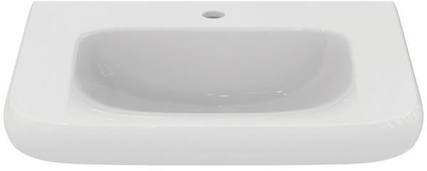 Ideal Standard Contour 21+ Waschtisch 545x550mm Weiß SmartGuard+ 1 Hahnloch ohne Überlauf