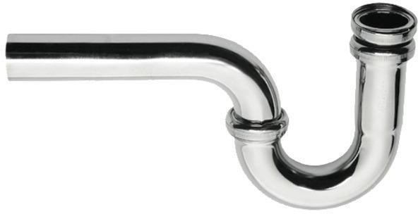 Ideal Standard Geruchsverschluss für Waschtische, Chrom – Raumsparsiphon mit 90°-Bogen und Rosette