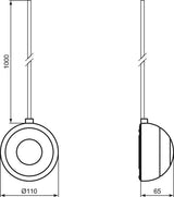 Ideal Standard ProSys Pneumatischer Antrieb Chrom – Ersatzteil für WC-Betätigung