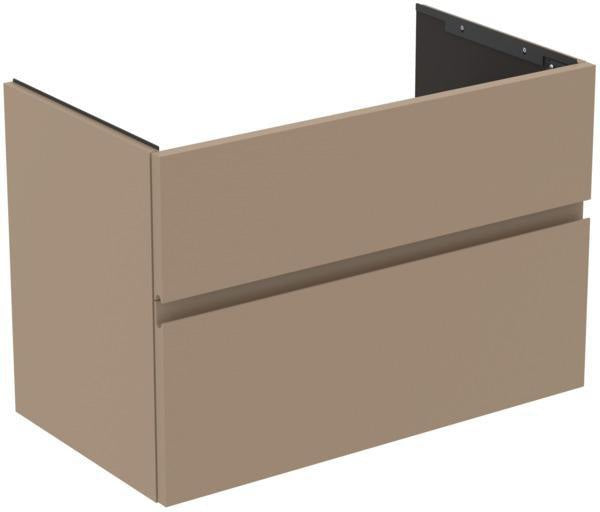IDEAL STANDARD Finesse Möbelwaschtischunterschrank 800 mm, 2 Auszüge, Greige matt