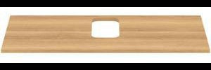 Ideal Standard i.life B Waschtischplatte 1002x507x18 mm Weiß Matt – mittiger Ausschnitt