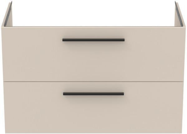 IDEAL STANDARD i.life B Möbelwaschtischunterschrank 1000 mm Weiß Matt, 2 Auszüge, Siphon links