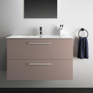 Ideal Standard i.life A Waschtischset 100 cm mit Unterschrank und chrom Griff, Weiß matt