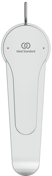 Ideal Standard Alpha Waschtischarmatur Chrom 115 mm mit Ablaufgarnitur