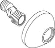 Ideal Standard S-Anschluss 2X (951720) in Chrom – Messing, 1/2" x 3/4" Außengewinde, mit Rosette