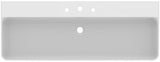 Ideal Standard Waschtisch Conca 1200x450x165mm, 3 Hahnlöcher, mit Überlauf, geschliffen, Weiß