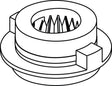 Ideal Standard Griffadapter Azimuth A960034 – Ersatzteil für Armaturen