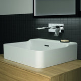 Ideal Standard Conca Aufsatzwaschtisch 500x450x165mm Weiß ohne Hahnloch mit Überlauf