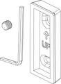Ideal Standard Conca Befestigungsset für Handtuchhalter vertikal – Sanitär-Zubehör