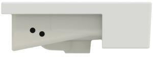 Ideal Standard Halbeinbau-Waschtisch Extra 500x420mm Weiß mit Überlauf und 1 Hahnloch