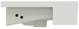 Ideal Standard Halbeinbau-Waschtisch Extra 500x420mm Weiß mit Überlauf und 1 Hahnloch