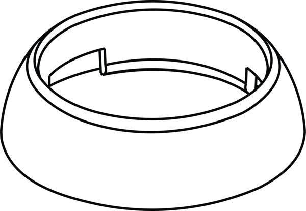 IDEAL STANDARD Abdeckkappe mit Gewindering M38X1,5 B964697AA in Chrom – Sanitär-Armaturen-Zubehör