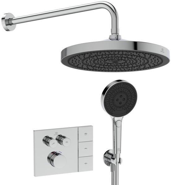 Ideal Standard Ceratherm Navigo Solos Duschsystem – Thermostat, Kopf- & Handbrause in Chrom